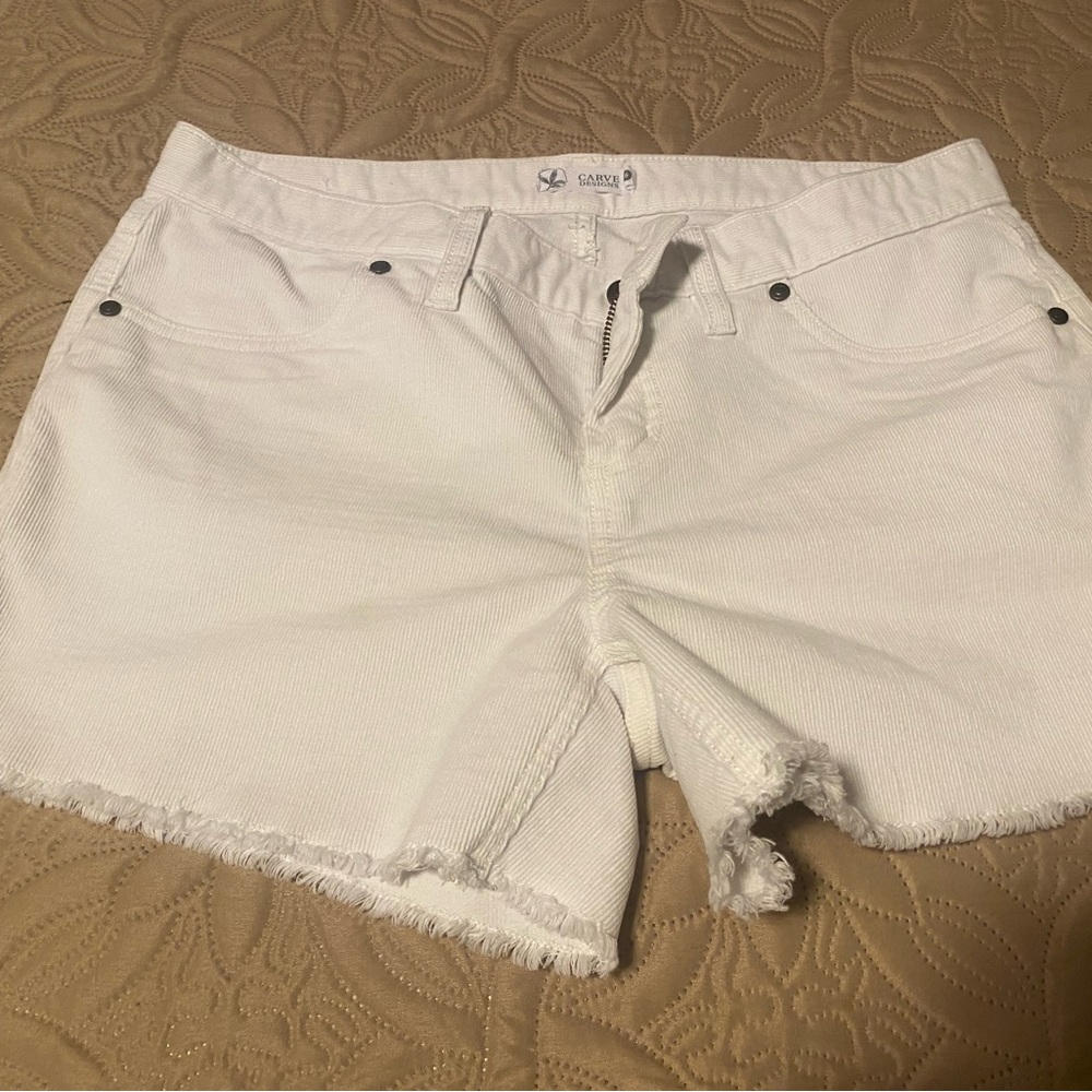 Carve Designs Bright White Jean Shorts